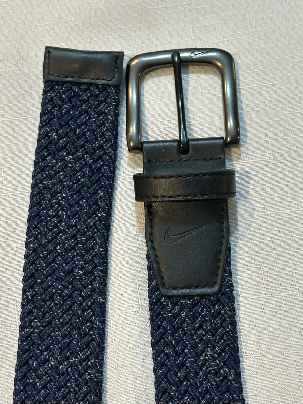 Nike Blue Woven Stretch Golf Belt Adjustable